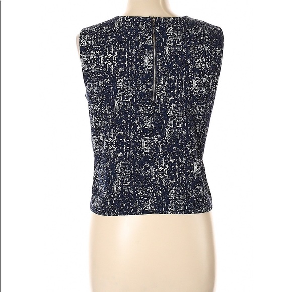 Navy/White Print Blouse - Picture 3 of 9